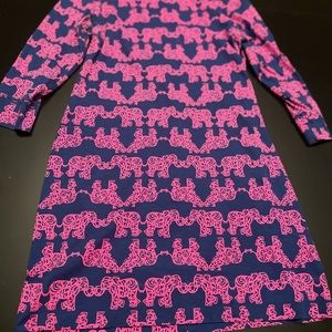Like New! Lilly Pulitzer blue and pink elephant dress
